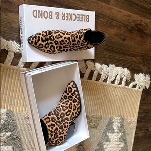 Bleecker & bond fur cheetah booties